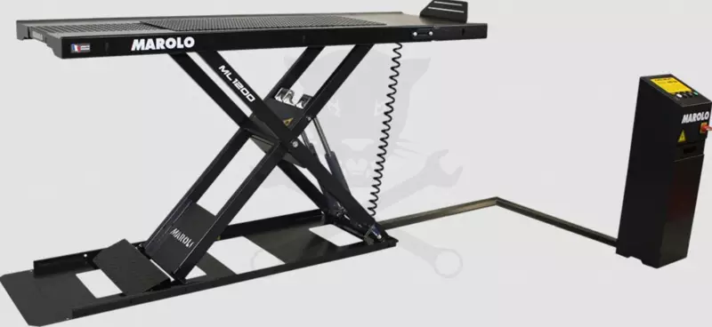 Motorkerékpár szerelő/emelő állvány MAROLOW-FLAT-LIFT 1200W 600kg elekt.