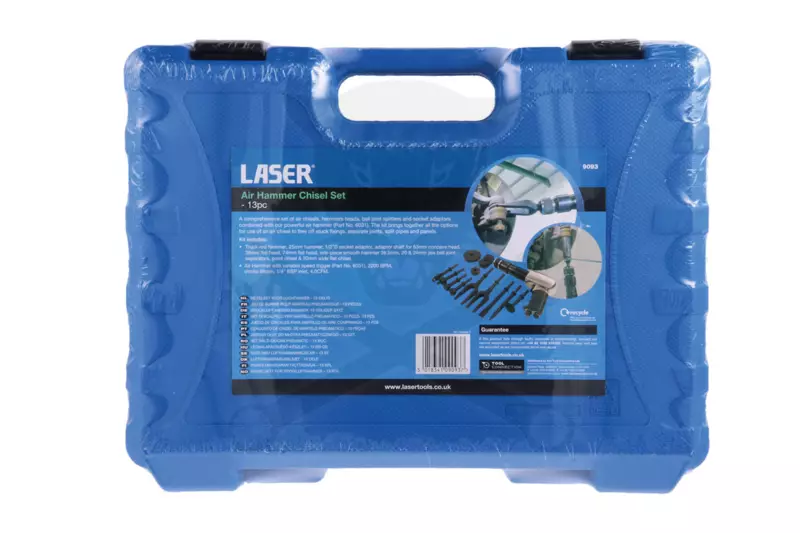 Vibro kalapács levegős szabályozható + 13 db tartozék készlet - Laser