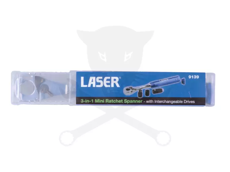 Crowa racsnis kulcs 1/4"+1/4"+3/8" MINI - 3:1-ben Cserélhető fejekkel