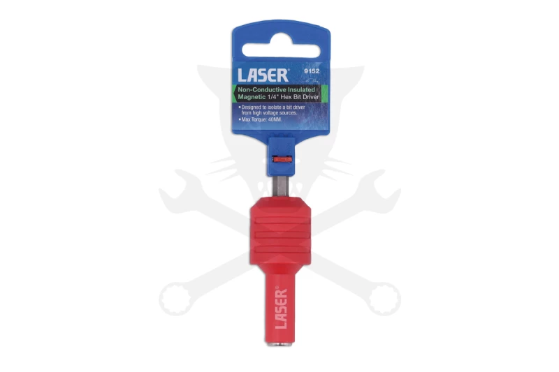 Szigetelt VDE 1000 V 1/4" külső hatlap / 1/4" bittartó adapter -Laser