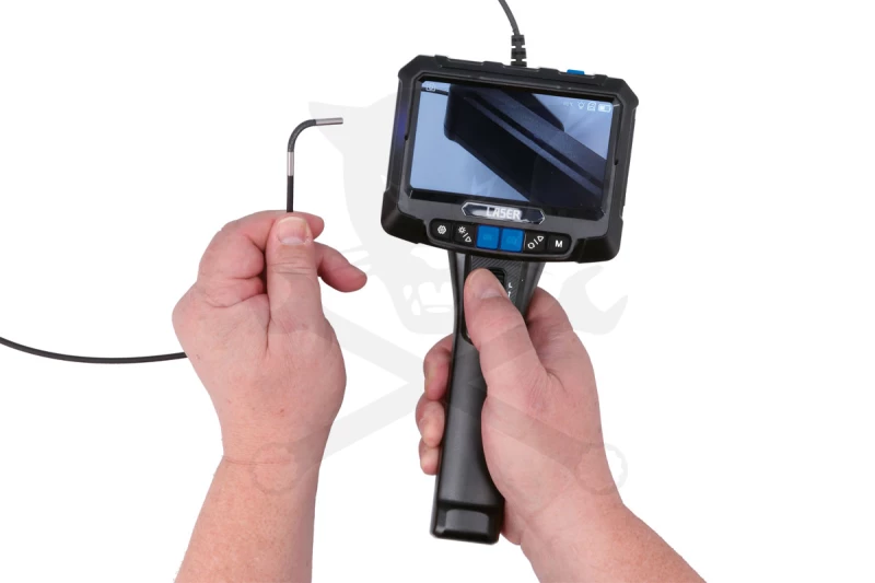 Videoszkóp - inspekciós kamera  3.9 mm-es x 1000 mm 5" kijelző, flexi