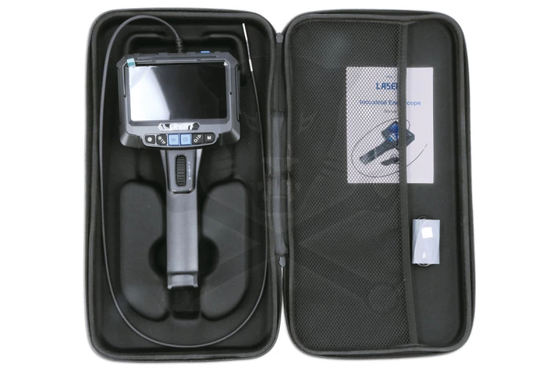 Videoszkóp - inspekciós kamera  3.9 mm-es x 1000 mm 5" kijelző, flexi