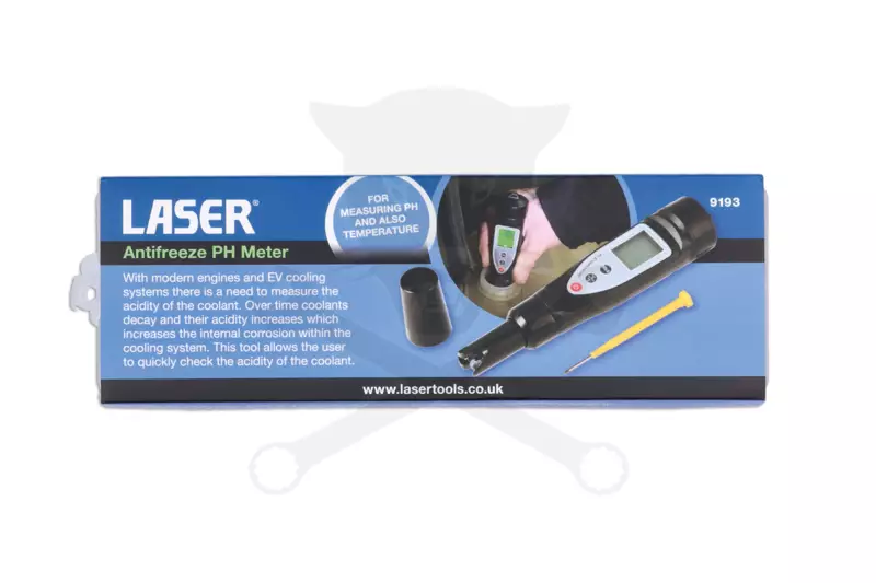 Fagyálló mérő készülék - PH mérő / 0-14 PH - Laser Tools