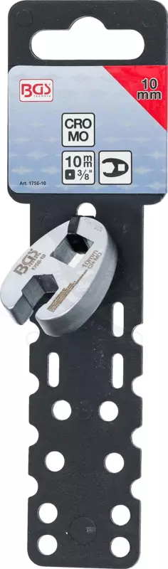 Villáskulcs adapter nyitott 3/8"-os 10 mm "Crowfoot"