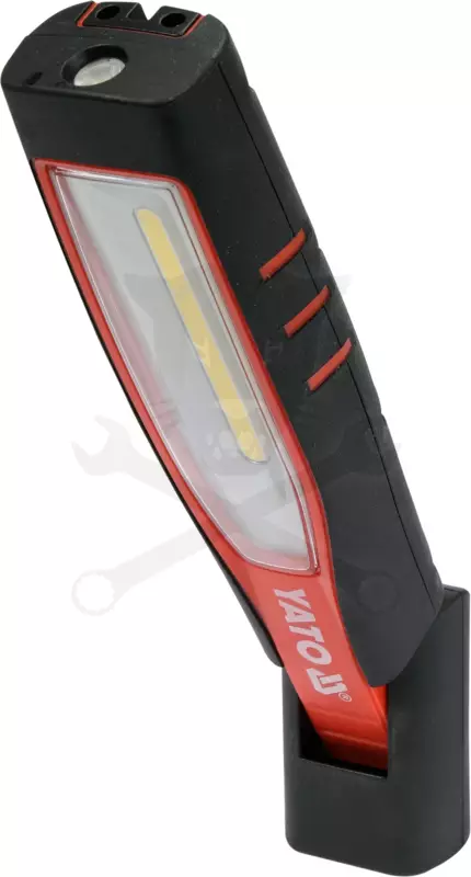 Szerelőlámpa LED COB + 1 ledes dönthető profi akkus szerelőlámpa Yato