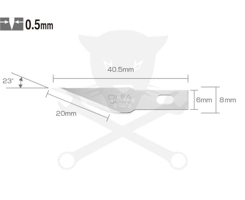 Penge OLFA dekor és hobby késhez 0.5 mm 5db-os (KB4-S/5)