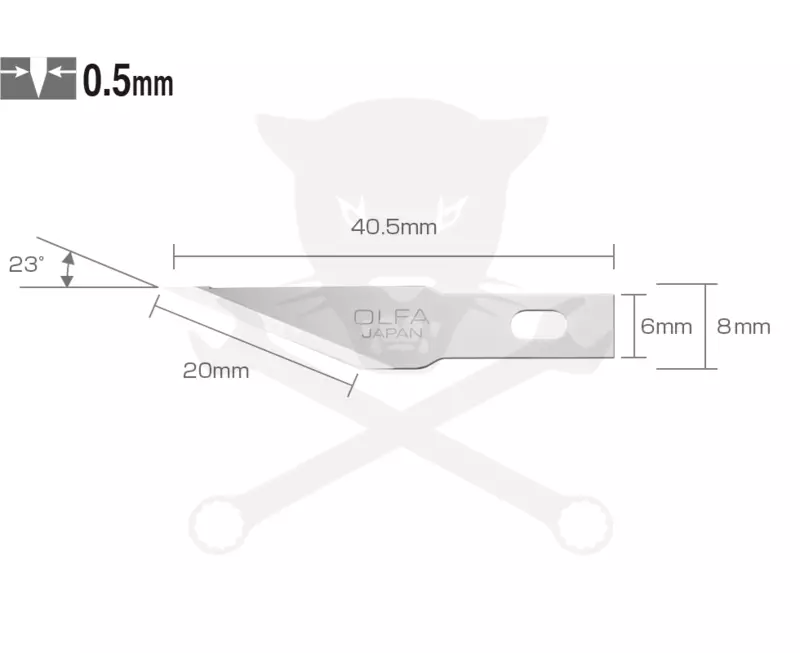 Penge OLFA dekor és hobby késhez 0.5 mm 5db-os (KB4-S/5)