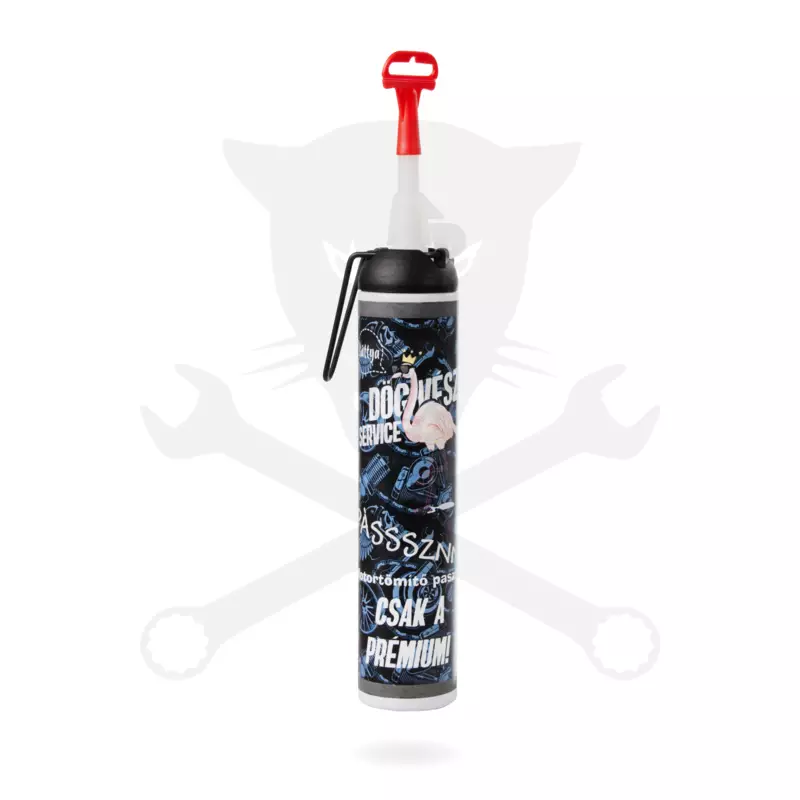 Motortömítő paszta, piros 260 °C - "Pásssznn" - 200 ml - DÖGVÉSZ SEVICE