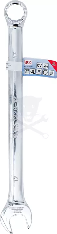 Csillag-villáskulcs extra hosszú kivitel 17 mm - BGS