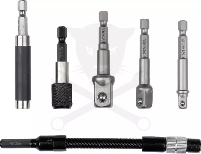 Adapter készlet 1/4"-3/8"-1/2"-1/4" 6 db-os készlet - Yato