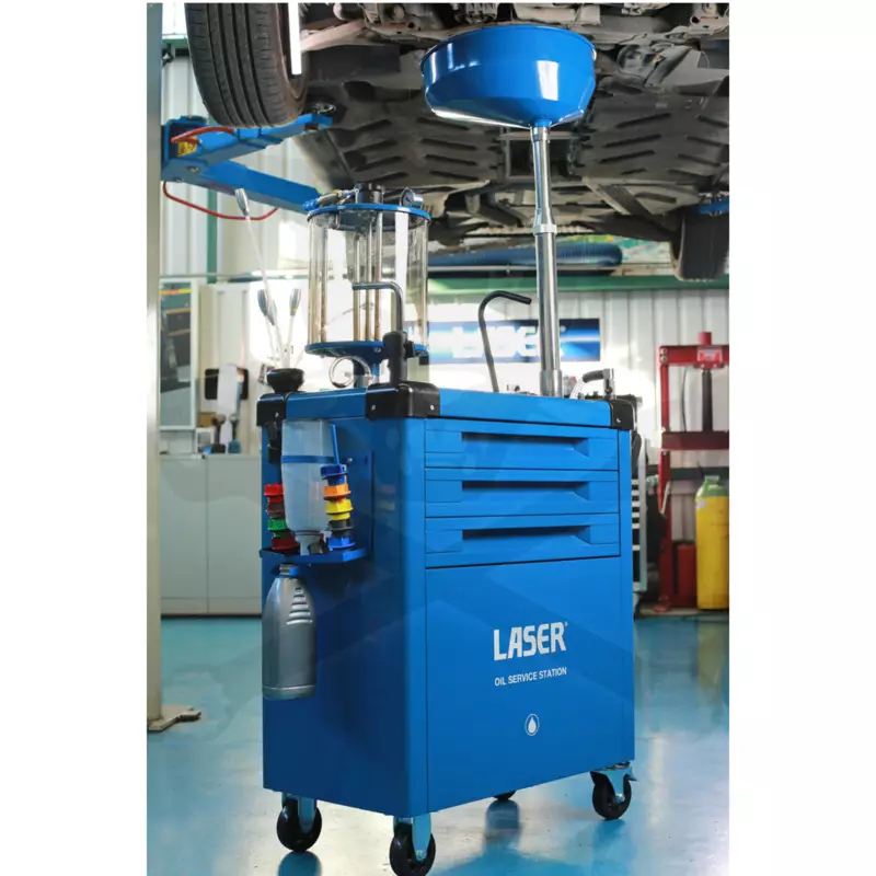 Olajcserélő - Leeresztő, feltöltő állomás - 70L Laser