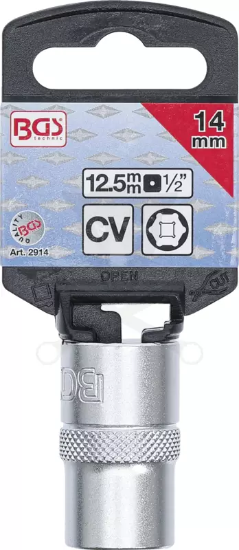 Dugókulcs - crowafej 1/2" 6 lap normál ProTorque 14 mm