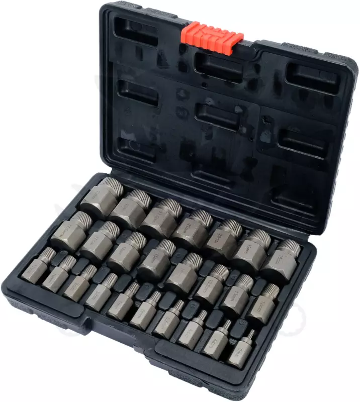 Csavarkiszedő készlet - sérült fejű csavarokhoz Torx-XZN-Imbusz 25 db-os