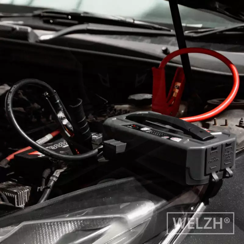Akkumulátor bikázó-indító Power-Mate 12 V 10000 A - Welzh