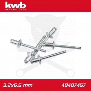 Popszegecs, alu-horganyzott DIN 7337 3.2x6.5 mm 50 db-os - KWB