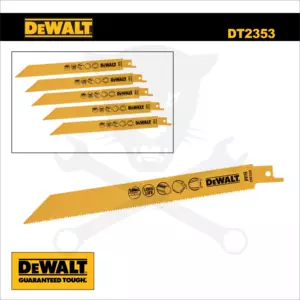 Fűrészlap kardfűrészhez, fémre 203 mm 1.8 T - 5db - DeWalt