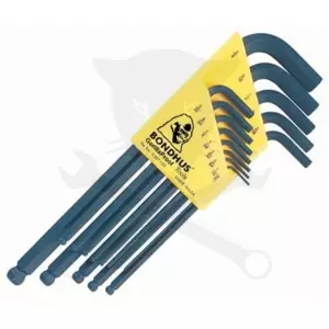 Imbuszkulcs készlet hosszú, gömbv. inch 0.050-3/8" - BLX13 Bondhus