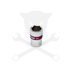 Dugókulcs - crowafej 1/4" 6 lap normál COLOS (11,11 mm) 7/16"