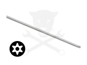 Bit torx 1/4" T07*200 mm hatágú lyukas