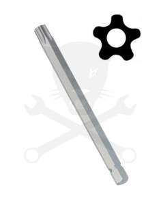 Bit ötágú torx T-50 88 mm lyukas Genius