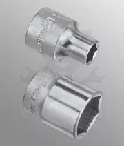Dugókulcs - crowafej 3/8" 6 lap normál 21 mm Genius