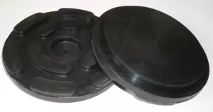 Gumipogácsa csápos emelőhöz 140/120 mm-es lépcsős íves