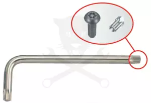 Torxkulcs "L" alakú TPX45 furatos torx, hosszú KingT