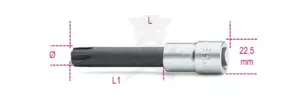 Rátűzőkulcs - crowa+bit 1/2" ribe 11 mm Beta (920ES/11)