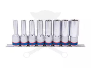 Dugókulcs - crowafej készlet 1/2" belső torx E10-E24 8 db-os