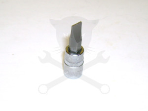 Rátűzőkulcs - crowa+bit 1/4" lapos 7 mm