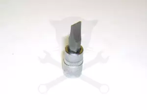 Rátűzőkulcs - crowa+bit 1/4" lapos 7 mm
