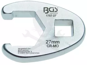 Villáskulcs adapter nyitott 1/2"-os 27 mm "Crowfoot"
