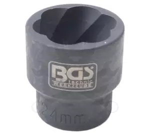 Kerékőr leszedő dugófej 1/2" rövid 24 mm-es BGS