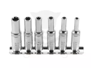 Dugókulcs - crowafej készlet 1/4" belső E-torx E4-E10 hosszú 6 db-os BGS