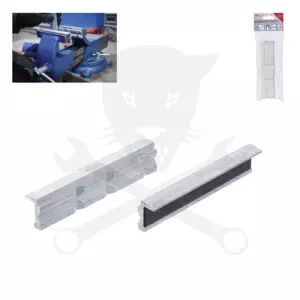 Satuhoz lágy-pofa 150 mm-es betét nélkül 2 db-os - mágneses kivitel BGS