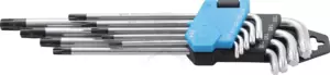 Torxkulcs "L" alakú extra hosszú készlet 09 db-os lyukas torx BGS