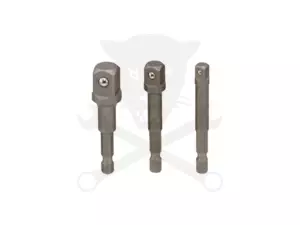 Adapter készlet fúrógéphez - csavarbehajtóhoz 1/4"-3/8"-1/2" - Genius