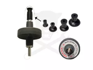 Szelepcsiszoló gépi szerszám adapter + 4 db gumifej 20, 30, 35, 45mm