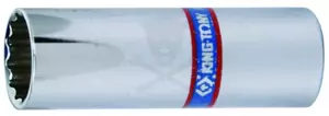 Dugókulcs - crowafej 1/4" 12 szög hosszú 11 mm