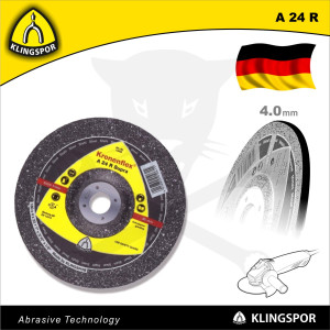 Tisztítókorong 125x4.0 mm A24 R - acél és inox - Klingspor
