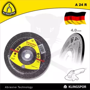 Tisztítókorong 125x4.0 mm A24 R - acél és inox - Klingspor