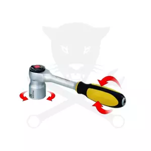 Crowa racsnis kulcs 1/4" 52 fog ROTARY-forgó nyelű PROXXON