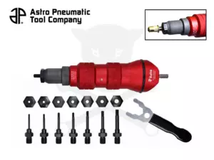 Szegecsanyahúzó adapter fúrógéphez-behajtóhoz. - 10 db-os készlet - Astro
