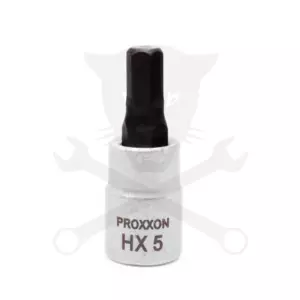 Rátűzőkulcs - crowa+bit 1/4" Imbusz HX5 Proxxon
