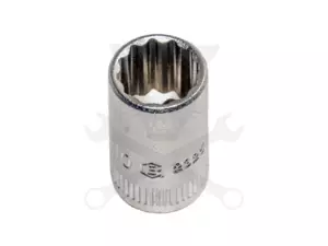 Dugókulcs - crowafej 1/4" 12 lap normál 10 mm Genius