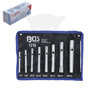Csőkulcs készlet 6 - 22 mm 8+1 db-os kovácsolt BGS