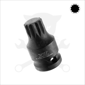 Légkulcsfej 1/2" XZN - Spline M18 rövid BGS