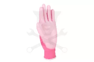 Kesztyű Buck pink - rózsaszín PW poliuretán tenyér 09-es L