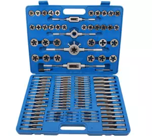 Menetfúró és menetmetsző készlet metrikus M2-M18 - 110 db-os