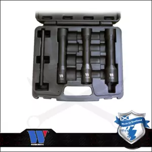 Csavarkiszedő és kerékőr leszedő kulcs készlet 3+1 db-os 1/2" hosszú